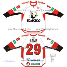 Traktor Tractor Chelyabinsk KHL 2014-15 Russian Hockey Jersey Light