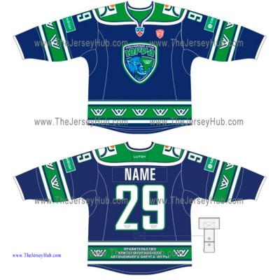 Yugra Khanty-Mansiysk KHL 2014-15 Russian Hockey Jersey Dark Yugra Khanty-Mansiysk KHL 2014-15 Russian Hockey Jersey Dark