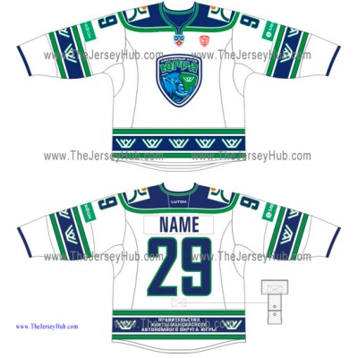 Yugra Khanty-Mansiysk KHL 2014-15 Russian Hockey Jersey Light Yugra Khanty-Mansiysk KHL 2014-15 Russian Hockey Jersey Light