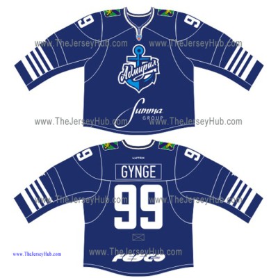 Admiral Vladivostok 2015-16 Russian Hockey Jersey Dark Admiral Vladivostok 2015-16 Russian Hockey Jersey Dark