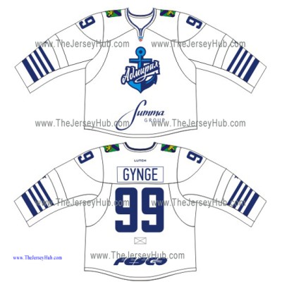 Admiral Vladivostok 2015-16 Russian Hockey Jersey Light Admiral Vladivostok 2015-16 Russian Hockey Jersey Light