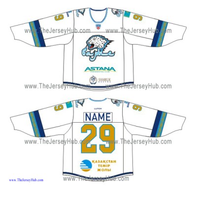 Barys Astana KHL 2015-16 Russian Hockey Jersey Light Barys Astana KHL 2015-16 Russian Hockey Jersey Light