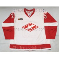 Spartak Moscow KHL 2015-16 Official Game Issued KHL Hockey Jersey Light Spartak Moscow KHL 2015-16 Official Game Issued KHL Hockey Jersey Light