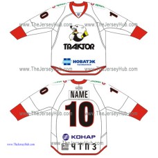 Traktor Tractor Chelyabinsk KHL 2015-16 Russian Hockey Jersey Light
