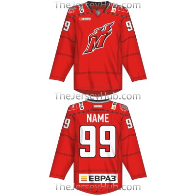 Metallurg Novokuznetsk KHL 2016-17 Russian Hockey Jersey Dark Metallurg Novokuznetsk KHL 2016-17 Russian Hockey Jersey Dark