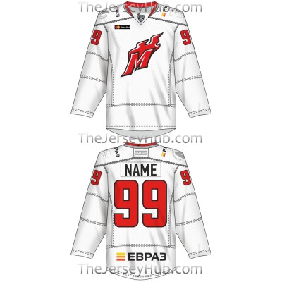 Metallurg Novokuznetsk KHL 2016-17 Russian Hockey Jersey Light