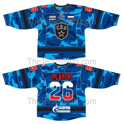 SKA St. Petersburg KHL 2016-17 70th Anniversary Army Club Russian Hockey Jersey SKA St. Petersburg KHL 2016-17 70th Anniversary Army Club Russian Hockey Jersey