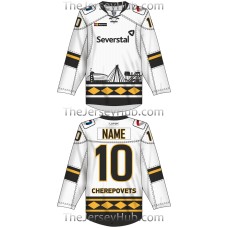 Severstal Cherepovets KHL 2016-17 Russian Hockey Jersey Light