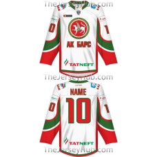 Ak Bars Kazan KHL 2017-18 Russian Hockey Jersey Light