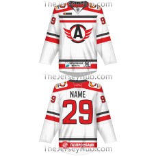 Avtomobilist Yekaterinburg KHL 2017-18 Russian Hockey Jersey Light