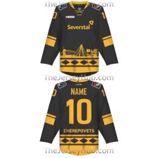 Severstal Cherepovets KHL 2017-18 Russian Hockey Jersey Dark