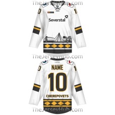 Severstal Cherepovets KHL 2017-18 Russian Hockey Jersey Light
