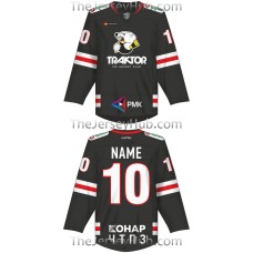 Traktor Tractor Chelyabinsk KHL 2017-18 Russian Hockey Jersey Dark