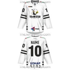 Traktor Tractor Chelyabinsk KHL 2017-18 Russian Hockey Jersey Light