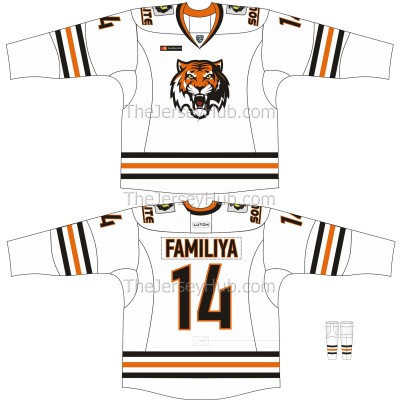 Amur Khabarovsk KHL 2018-19 Russian Hockey Jersey Light