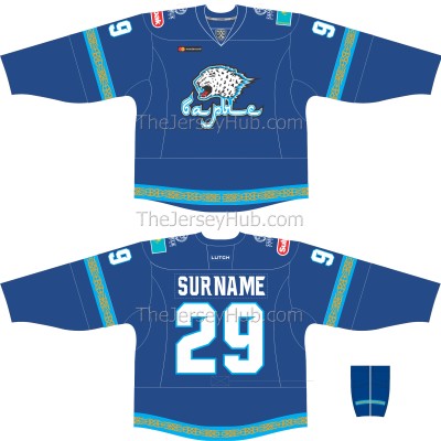 Barys Astana KHL 2018-19 Russian Hockey Jersey Dark