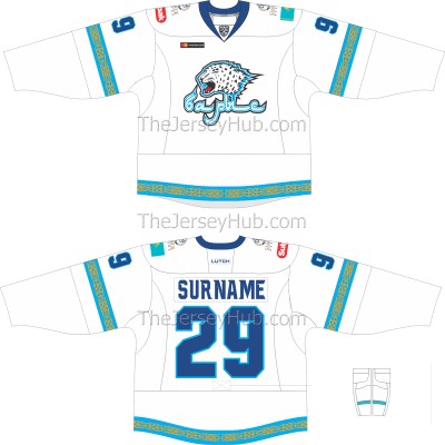 Barys Astana KHL 2018-19 Russian Hockey Jersey Light
