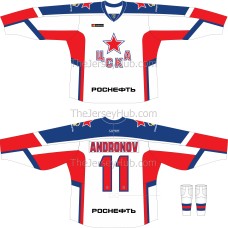 CSKA Moscow KHL 2018-19 Russian Hockey Jersey Light CSKA Moscow KHL 2018-19 Russian Hockey Jersey Light