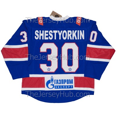 SKA St. Petersburg Leningrad 2018-19 KHL Pro Hockey Jersey Igor Shesterkin Shestyorkin Dark