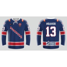 SKA St. Petersburg Leningrad 2018-19 KHL Hockey Jersey Dark SKA St. Petersburg Leningrad 2018-19 KHL Hockey Jersey Dark