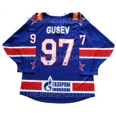 SKA St. Petersburg Leningrad 2018-19 KHL Hockey Jersey NIkita Gusev Dark SKA St. Petersburg Leningrad 2018-19 KHL Hockey Jersey NIkita Gusev Dark