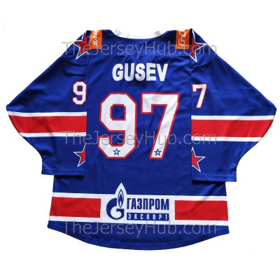 SKA St. Petersburg Leningrad 2018-19 KHL Hockey Jersey NIkita Gusev Dark SKA St. Petersburg Leningrad 2018-19 KHL Hockey Jersey NIkita Gusev Dark