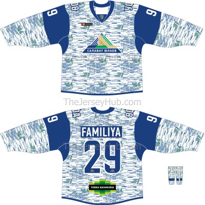 Salavat Yulaev Ufa 2018-19 Russian Hockey Jersey Light Alternate