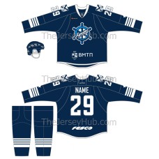 Admiral Vladivostok 2019-20 Russian Hockey Jersey Dark