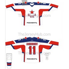 CSKA Moscow KHL 2019-20 Russian Hockey Jersey Light