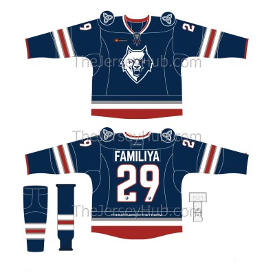 Neftekhimik Nizhnekamsk KHL 2019-20 Russian Hockey Jersey Dark