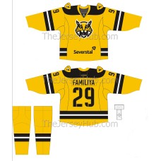 Severstal Cherepovets KHL 2019-20 Russian Hockey Jersey Dark Alternate
