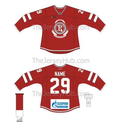 Vityaz Podolsk KHL 2019-20 Russian Hockey Jersey Dark