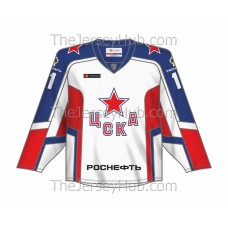 CSKA Moscow KHL 2020-21 Russian Hockey Jersey Light