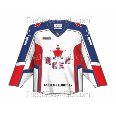 CSKA Moscow KHL 2020-21 Russian Hockey Jersey Light