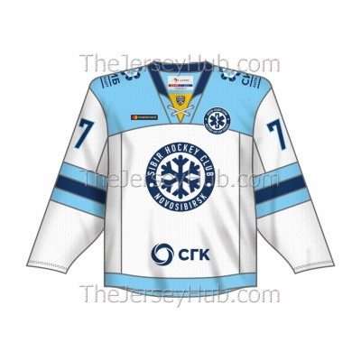Sibir Novosibirsk KHL 2020-21 Russian Hockey Jersey Light