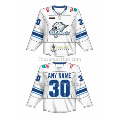 Barys Nur-Sultan KHL 2021-22 Russian Hockey Jersey Light