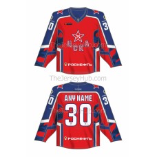 CSKA Moscow KHL 2021-22 Russian Hockey Jersey Dark Fedotov