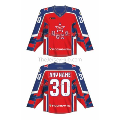CSKA Moscow KHL 2021-22 Russian Hockey Jersey Dark Fedotov