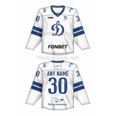 Dynamo Dinamo Moscow KHL 2021-22 Russian Hockey Jersey Light