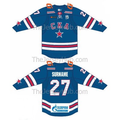 SKA St. Petersburg Leningrad 2021-22 KHL Pro Hockey Jersey Kuzmenko Burdasov Gusev Marchenko Askarov Bardakov Dark SKA St. Petersburg Leningrad 2021-22 KHL Pro Hockey Jersey Kuzmenko Burdasov Gusev Marchenko Askarov Bardakov Dark
