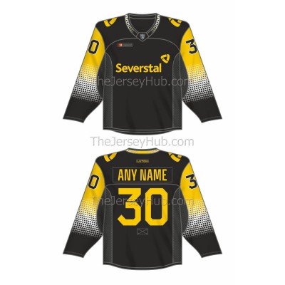 Severstal Cherepovets KHL 2021-22 Russian Hockey Jersey Dark