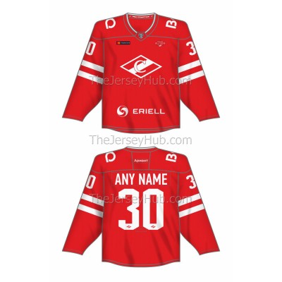Spartak Moscow 2021-22 Russian Hockey Jersey Dark