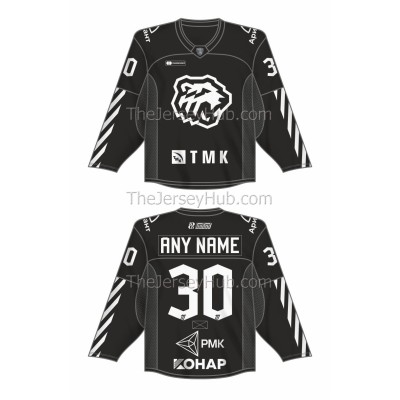 Traktor Tractor Chelyabinsk KHL 2021-22 Russian Hockey Jersey Dark