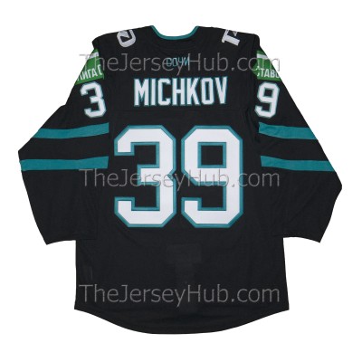 Sochi KHL 2022-23 Authentic Game Russian Hockey Jersey Michkov Dark