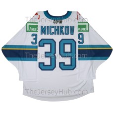 Sochi KHL 2022-23 Russian Hockey Jersey Michkov Light