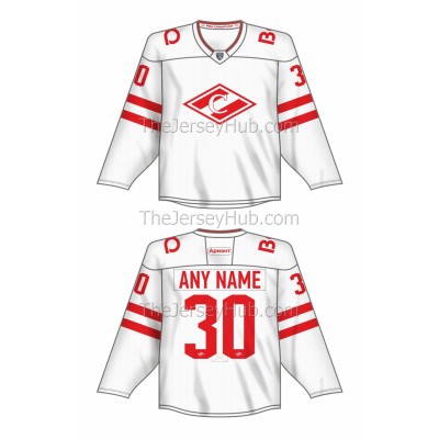 Spartak Moscow KHL 2022-23 Hockey Jersey Light #9 Tsyplakov