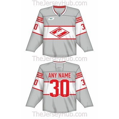 Spartak Moscow 2023-24 Russian Hockey Jersey Light #9 Tsyplakov
