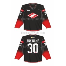 Spartak Moscow 2024-25 Russian Hockey Jersey Dark Alternate