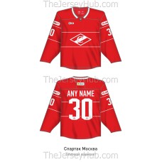 Spartak Moscow 2025-26 Russian Hockey Jersey Dark 