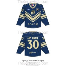 Torpedo Nizhny Novgorod KHL 2026-27 First Channel Cup Hockey Jersey Dark
